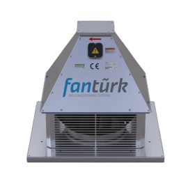 ÇTF (380 В) Трехфазный радиальный вентилятор крышного типа с горизонтальным нагнетанием